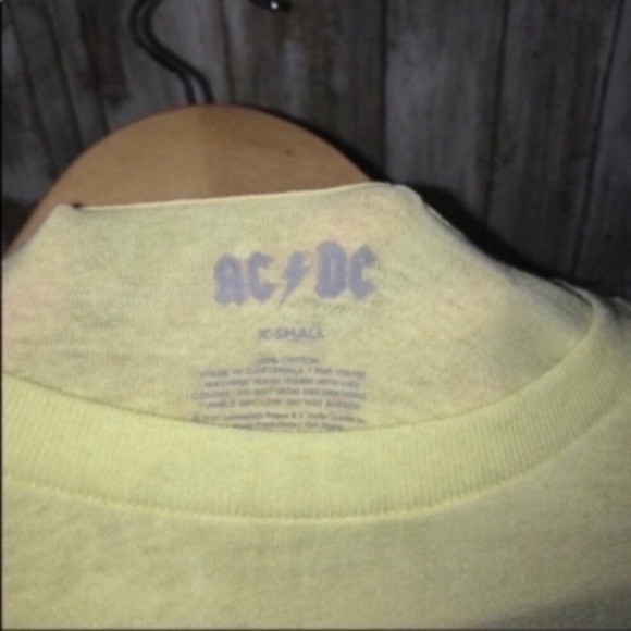 AC/DC High Voltage Yellow Tee - Picture 3 of 5